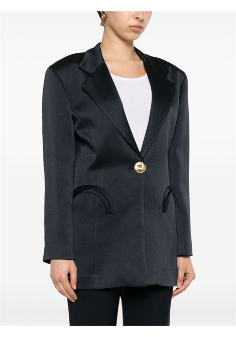 Dark navy Agneta button-embellished blazer - women BLAZÉ MILANO | LBS01NO0017